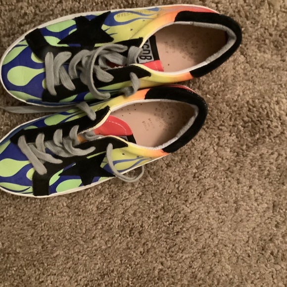 Golden Goose Kids Flame Trainers